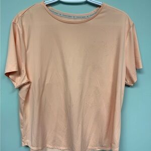 Athletic Works woMen's Light Peach Short Sleeve Tee